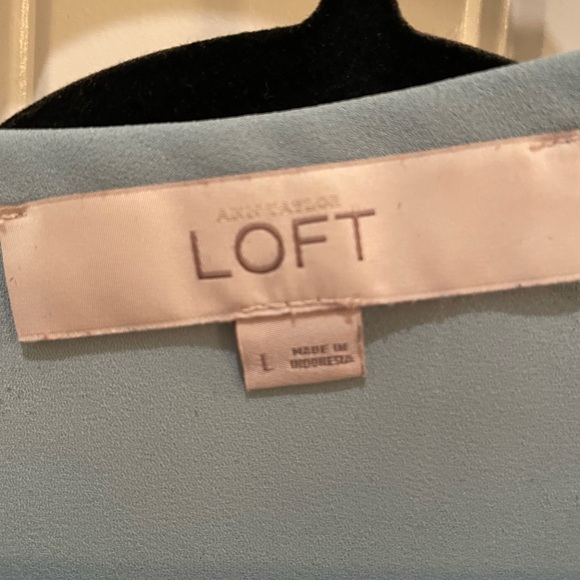 Loft- Sea-foam/light green silky blouse - Picture 3 of 3